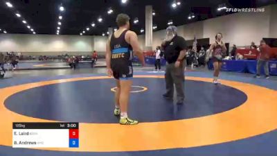 125 kg 5th Place - Ethan Laird, Broncs Wrestling Club vs Brian Andrews, Wyoming Wrestling Reg Training Ctr