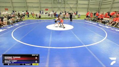 106 lbs Semis & 3rd Wb (16 Team) - Dominic Thomas, Washington vs Bailey Casey, Wisconsin