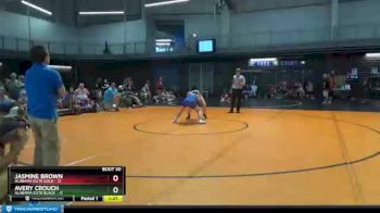 120 lbs Round 6 (10 Team) - JASMINE BROWN, Alabama Elite Gold vs AVERY CROUCH, Alabama Elite Black&nbsp;
