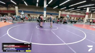 220 lbs Cons. Round 2 - Brice Cothrin, Omada Kitrinos Wrestling Club vs Masyn Marble, Texas Takedown Academy