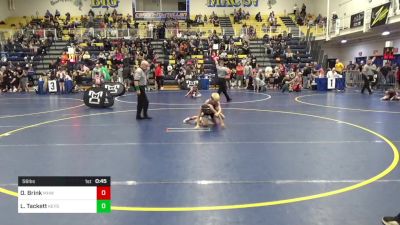 56 lbs Round Of 16 - Owen Brink, Mhwc vs Lincoln Tackett, Keystone