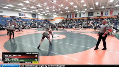 141 lbs Champ. Round 2 - Vincent Santilli, Cortland State vs Cade Lundeen, Concordia College (Moorhead)