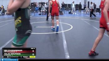 76 lbs Round 2 (6 Team) - Ben Schoeneberger, Grit Mat Club Blue vs Nolan Adolphson, 84 Athletes