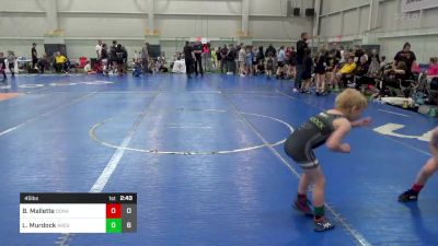 45 lbs Round 7 - Benson Mallette, Donahue Wrestling Academy vs Lawson Murdock, Ares Wrestling Club