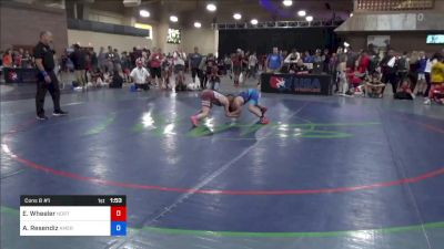 38 kg Cons 8 #1 - Emmett Wheeler, North Montana Wrestling Club vs Alex Resendiz, American Falls Wrestling Club