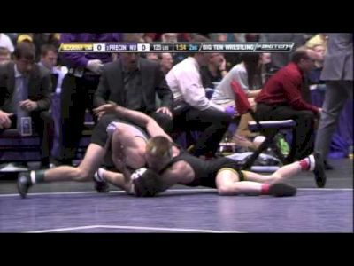 Brandon Precin vs Matt McDonough (125) - 2011 Big Ten Wrestling Championship