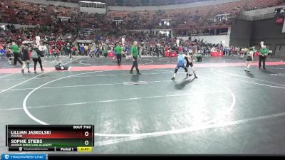 125 lbs Quarterfinal - Lillian Jaskolski, Pulaski vs Sophie Stiebs, Askren Wrestling Academy