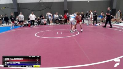 138 lbs Champ. Round 1 - Jack Malinconico, CA vs Thomas Wippel, OR