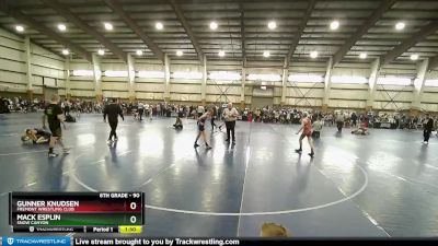 90 lbs Quarterfinal - Mack Esplin, Snow Canyon vs Gunner Knudsen, Fremont Wrestling Club