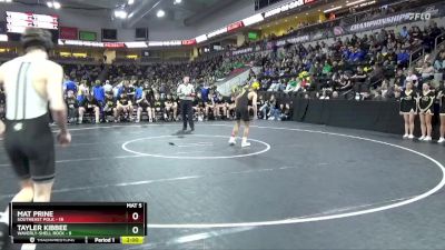 113 lbs Quarterfinal - Mat Prine, Southeast Polk vs Tayler Kibbee, Waverly-Shell Rock