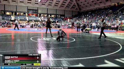 110 lbs Cons. Round 3 - Isabella West, Richmond Hill HS vs Arrie Battle, Jordan