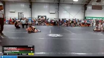 90 lbs Round 1 (8 Team) - Cale Wimberly, Steel Valley Renegades vs Maddox McDaniel, Alabama Elite