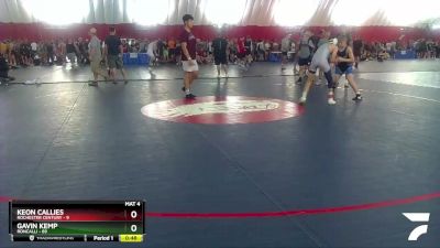 112-114 lbs Round 3 - Gavin Kemp, Roncalli vs Keon Callies, Rochester Century