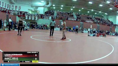 100 lbs Cons. Round 4 - Barett Wells, Floyd Wrestling Club vs Logan Hornbaker, Warrior RTC