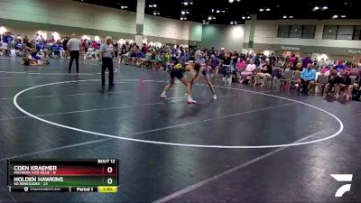 132 lbs Round 4 (6 Team) - Coen Kraemer, Michiana Vice-Blue vs Holden Hawkins, SD Renegades