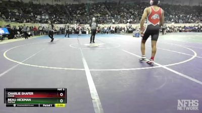 4A-138 lbs Quarterfinal - Beau Hickman, Tuttle vs Charlie Shafer, Cache