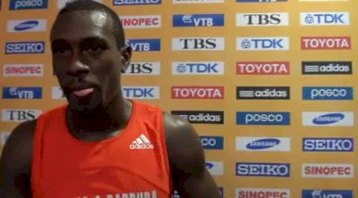 Daniel Bailey after finishing 5th in 100m final at Daegu 2011 World Championships