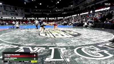 165 lbs Semifinal - Gavin Brown, Rocky Mountain vs Alysen Palomar, Columbia