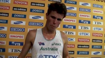 Jeff Riseley before official 1500 prelim results at Daegu 2011 Track World Championships