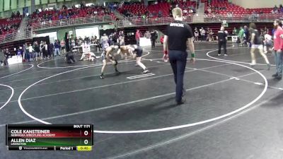 140 lbs Quarterfinal - Allen Diaz, Lexington vs Cole Kansteiner, Nebraska Wrestling Academy