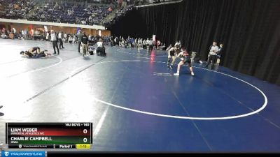 140 lbs Quarterfinal - Charlie Campbell, Iowa vs Liam Weber, Immortal Athletics WC