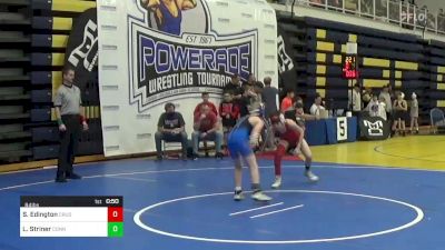 84 lbs Round Of 32 - Sanchir Edington, Crushers WC vs Luke Striner, Connellsville