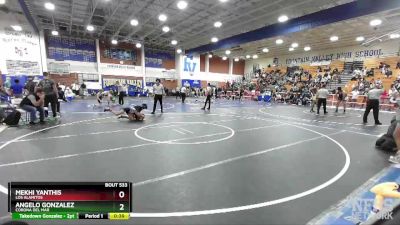 113 lbs Cons. Semi - Angelo Gonzalez, Corona Del Mar vs Mekhi Yanthis, Los Alamitos