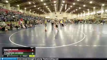 92 lbs Round 2 (6 Team) - Pyrsephani Jacobsen, Utah Gold vs Raylynn Woods, Gold Rush