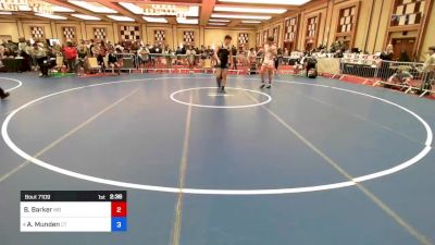 195 lbs Quarterfinal - Brighton Barker, Md vs Aethan Munden, Ct