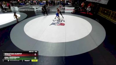 135 lbs Cons. Round 2 - King Ebersbach, Orange County RTC vs Sebastian Dunphy, California