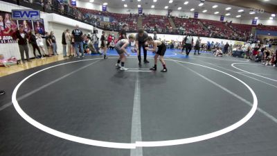 80 lbs Quarterfinal - Sterling West, Mustang Bronco Wrestling Club vs Crew Swigart, Choctaw Ironman Youth Wrestling