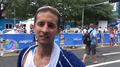 Mike Morgan First American marathon Finisher Daegu 2011 World Championships