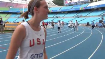 Kate Landry of USATF destined for Greatness with Newberry shoes at Media 800