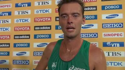 Alistair Cragg after 5k final at Daegu 2011 World Track Championships