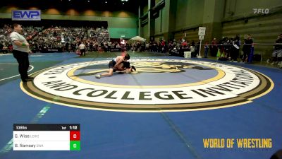 108 lbs Round Of 64 - Gavin Wise, Legacy Elite Wrestling Club vs Brayden Ramsey, Bullard Wrestling Academy