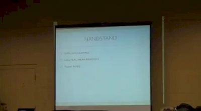 Tony Retrosi Front and Back Tumbling- pt 7, Handstands and Line Tumbling