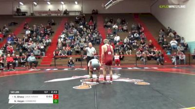 141 lbs Quarterfinal - Kyle Shoop, Lock Haven University vs Nate Hagan, Edinboro University