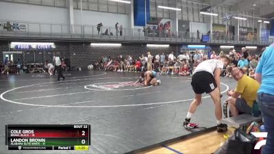 138 lbs 2nd Wrestleback (16 Team) - Cole Gros, BRAWL Black vs Landon Brown, Alabama Elite White