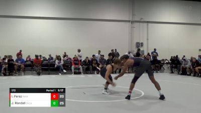 170 lbs Round 2 (6 Team) - Israel Perez, Black Mambas vs Jude Randall, Oklahoma Black Ops