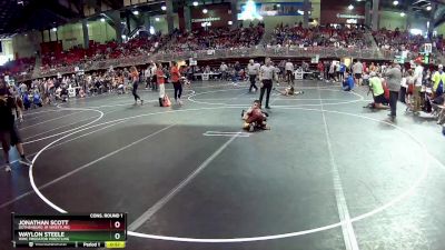 75 lbs Cons. Round 1 - Jonathan Scott, Gothenburg Jr Wrestling vs Waylon Steele, WWC Predator Wrestling