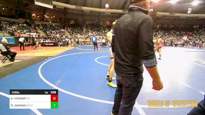 145 lbs Round Of 32 - Akeem Mitchell, New Mexico vs Daniel Jackson, Southern Illinois Bulldogs Wrestling Club
