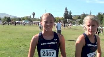Campolindo Girls Frosh Soph team after a team victory at the 2011 DLS-CHS Nike Invitational