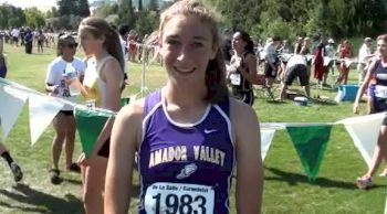 Jena Pianin, 3rd place, Varsity Girls at the DLS-CHS Nike Invitational