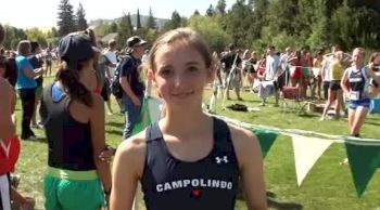 Carrie Verdon, 1st place, Varsity Girls at the 2011 DLS-CHS Nike Invitational