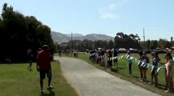 Start of Varsity Girls race at the 2011 DLS-CHS Nike Invitational