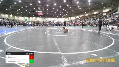 55 lbs Quarterfinal - Johnathan Millz, Pomona Elite vs James Catapano, VHW/JK