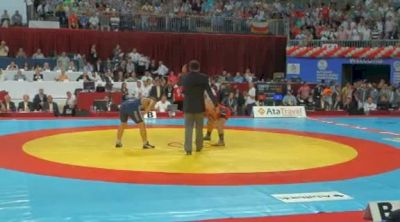 96 lbs finals Serhat Balci (Turkey) vs. Reza Yazdani (Iran)