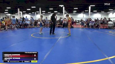 106 lbs Placement Matches (8 Team) - Keegan Dawkins, Georgia vs Hendrix Schwab, Iowa