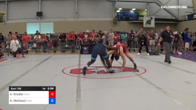 92 kg Round Of 16 - Kevin Snyder, TMWC/Ohio RTC vs Antonio McCloud, Barbarian Wrestling Club