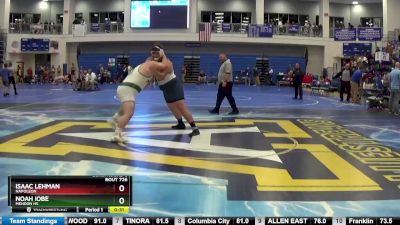 285 lbs Cons. Round 5 - Isaac Lehman, NAPOLEON vs Noah Iobe, Mendon HS